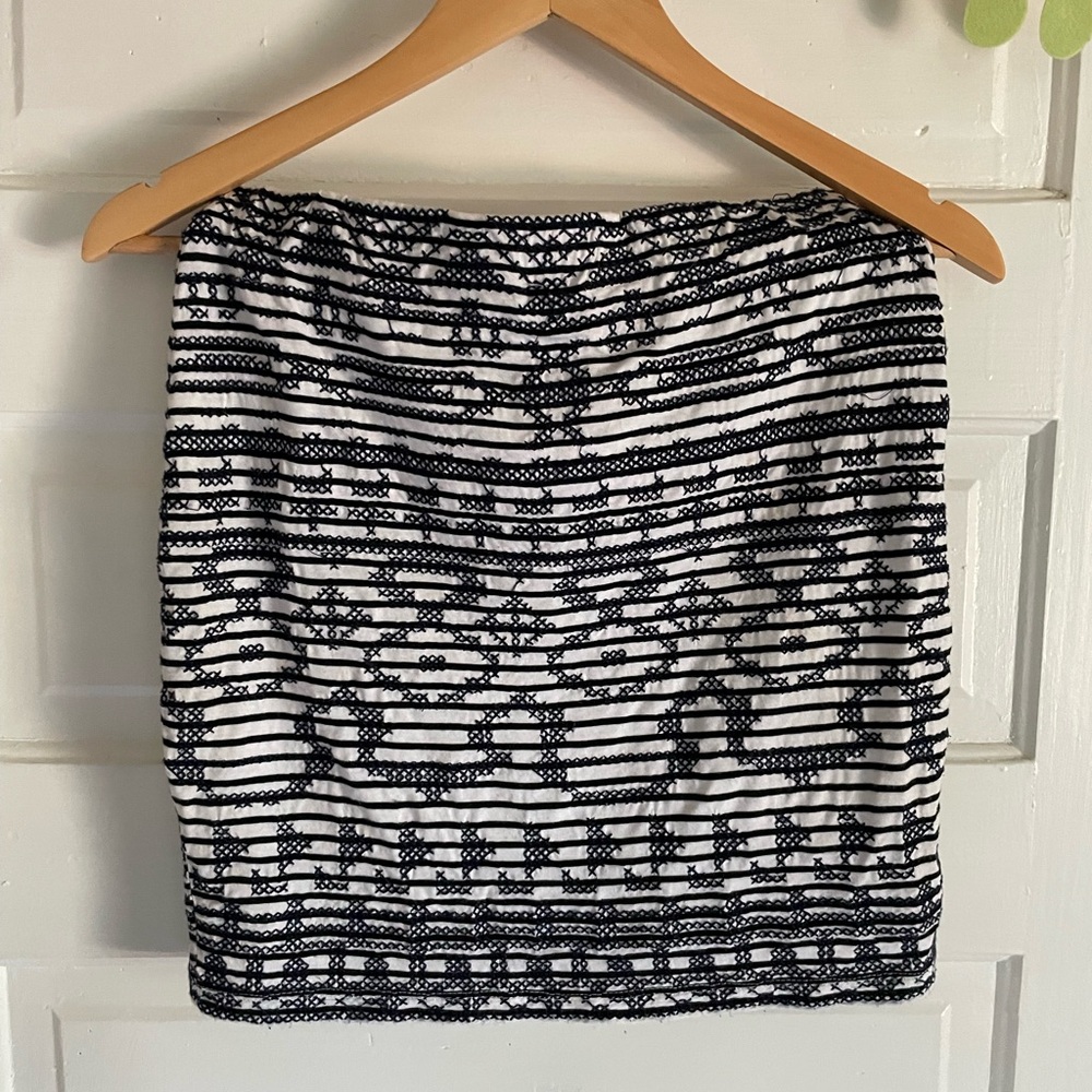 THML Anthropologie Embroidered Skirt
